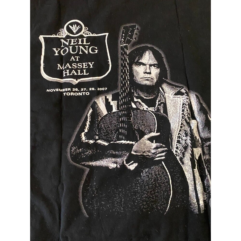 Rare 2007 Neil Young Chrome Dreams Tour T-Shirt Adult Xxl Concert Merch Canada View 4